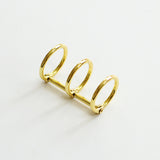 1 Pack Metal Loose Leaf Book Binder Rings Album Scrapbook Clips Craft Photo Album Metal Ring Binder Stationery Office Supply - AZEKStore