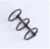 1 Pack Metal Loose Leaf Book Binder Rings Album Scrapbook Clips Craft Photo Album Metal Ring Binder Stationery Office Supply - AZEKStore