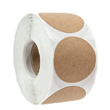 500 Labels per roll Round Natural Kraft Thank You Sticker seal labes Hand Made With Love Sticker Paper Stationery sticker - AZEKStore