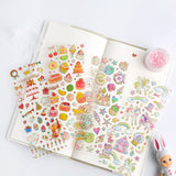 Korean Cute Stickers Stamping Transparent DIY Diary Hand Book Material Decoration Paste Children's Small Stickers Creative - AZEKStore