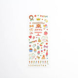 Korean Cute Stickers Stamping Transparent DIY Diary Hand Book Material Decoration Paste Children's Small Stickers Creative - AZEKStore